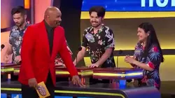 Fill in the BLANK. I want to BLANK Steve Harvey.