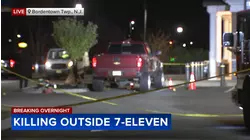 Search for suspect underway after deadly stabbing, shooting outside 7-Eleven in Burlington County