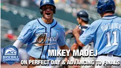 UNC's Mikey Madej: Heels Win On A "Chamber Of Commerce Baseball Day" | ACC Baseball Championship