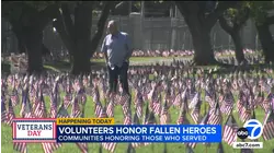 Union places nearly 3K flags at Riverside National Cemetery after event canceled due to shutdown