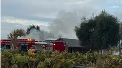 Vacant house fire forces street closures near Parlier