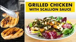 Rachel Makes Grilled Chicken With Scallion Sauce