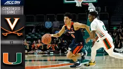 Virginia vs. Miami Condensed Game | 2019-20 ACC Men's Basketball