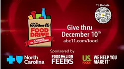 ABC11 Together Food Drive sponsored by Food Lion