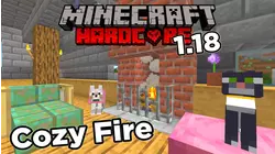 Minecraft - Building a Cozy Fireplace