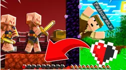 I Escape the Nether with ONE LIFE and NO HEALING in Minecraft Ultra Hardcore!