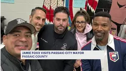 Jamie Foxx visits Passaic mayor during New Jersey shoot