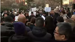 Vigil in Brooklyn honors the victims of last week's deadly fire in Hong Kong