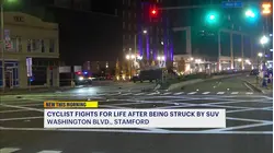 Cyclist fighting for their life after being hit by car in Stamford