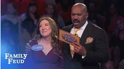 She's just 27 points away from $20,000! | Family Feud