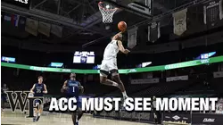 Wake Forest's Jahcobi Neath With The Steal And Slam