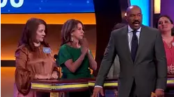 Steve Harvey says, "I have a surprise for you!" | Family Feud
