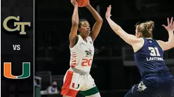 Georgia Tech vs. Miami Women's Basketball Highlights (2020-21)