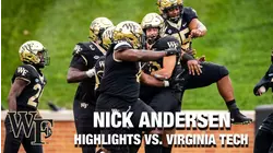 Wake Forest's Nick Andersen Clutch In Big Upset Over Virginia Tech