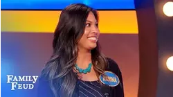 Girl tells boy, "My BLANK kisses better than you!" | Family Feud