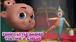 Funny Little Babies Visiting A Circus