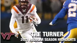 Tre Turner 2021 Regular Season Highlights | Virginia Tech WR
