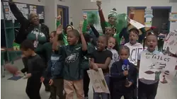 2nd graders at Lamberton Elementary thrilled after Eagles win