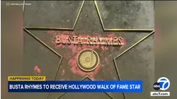 Hip-hop legend Busta Rhymes honored with star on Hollywood Walk of Fame