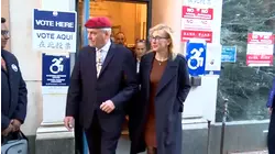 Republican Curtis Sliwa's wife votes in NYC mayoral election
