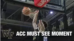 Wake Forest's Cameron Hildreth Finds Jake LaRavia For The Alley-Oop | ACC Must See Moment