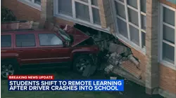 SUV slams into south suburban HS; students shift to remote learning