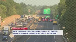 Fatal Bardonia crash closes northbound lanes of New York State Thruway