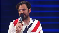 K. Trevor Wilson, Jessica Kirson, Barry Rothbart and Louie Anderson