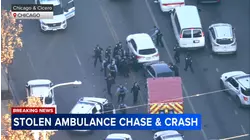 Stolen ambulance chase leads to CPD-involved shooting, West Side crash