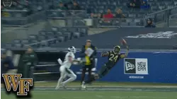 Wake Forest's Donavon Greene Makes The 1-Handed Touchdown Grab