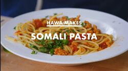 Hawa Makes Suugo Suqaar (Somali Pasta)