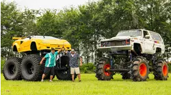 Lifted Lambo Mud Truck!