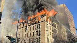 4 injured in top-floor fire at apartment on the Upper West Side