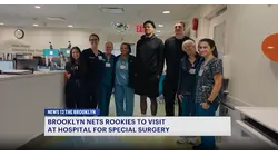 Brooklyn Nets rookies visit patients at children's hospital