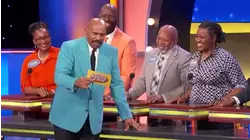 Steve Harvey goes WILD for podium answer!!
