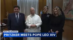Gov. Pritzker meets with Pope Leo XIV