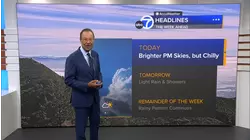 AccuWeather Forecast: Chilly as fog clears for brighter afternoon, light rain tomorrow