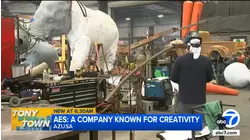 An early glimpse into the warehouse where Rose Parade floats are created