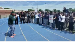 Belleville students protest budget cuts that will cost teachers jobs