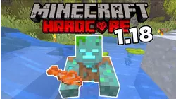 Minecraft 1.18 Hardcore Survival - Ep 3 - Luscious Larry the Drowned Zombie