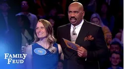 Tina and Lee go for the money! | Family Feud