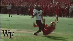 Wake's Jaquarii Roberson & Blake Whiteheart Make Wild Catches Off Deflections
