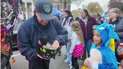Badges and broomsticks: Mount Vernon police throw sweet Halloween bash