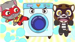 Talking Tom Heroes - s1 | e31 - The Big Bubble Fight in the Laundry