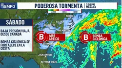 Una bomba ciclónica amenaza a millones en el país y trae temperaturas congelantes