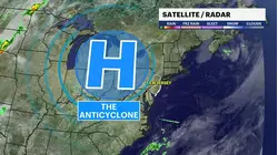 What is a 'anticlyclone; and how is it affecting our weather right now?