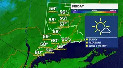 Stretch of cooler weather settles into Western CT