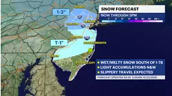 STORM WATCH: 1-3 inches of light snow creates slippery travel today