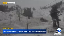 Mammoth delays opening day due to storm