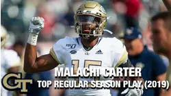 Georgia Tech WR Malachi Carter | 2019 Top Regular Season Play